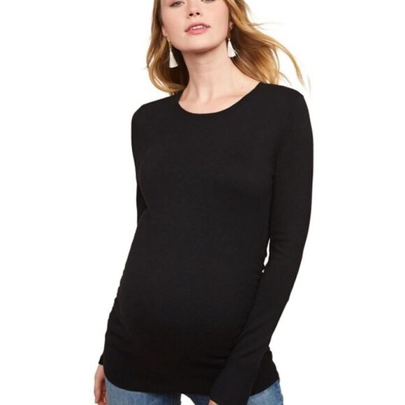 NWT Motherhood Maternity Black Sweater Medium - Picture 1 of 3